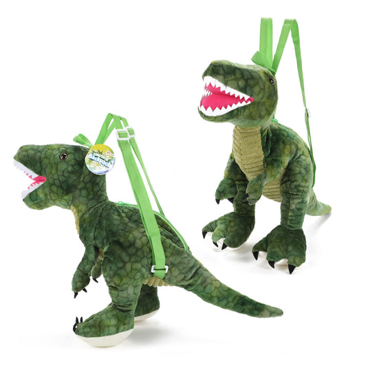 Toi-toys pluchen t-rex rugzak 50 cm
