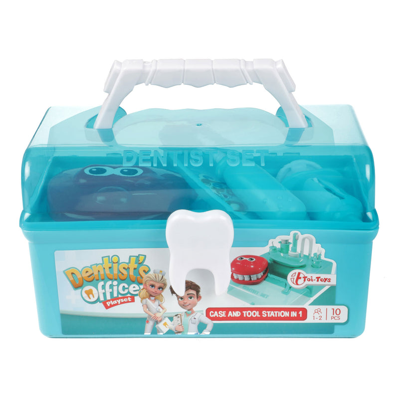 Afbeelding laden in galerijviewer, Toi-toys tandartskoffer met accessoires, 10dlg.
