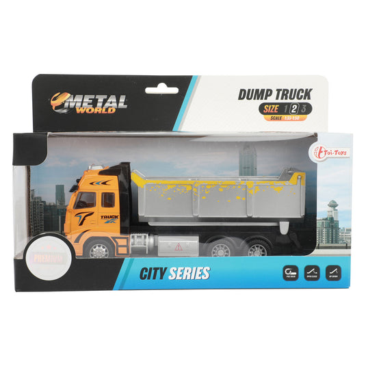 Toi-toys kiepwagen oranje 12 cm