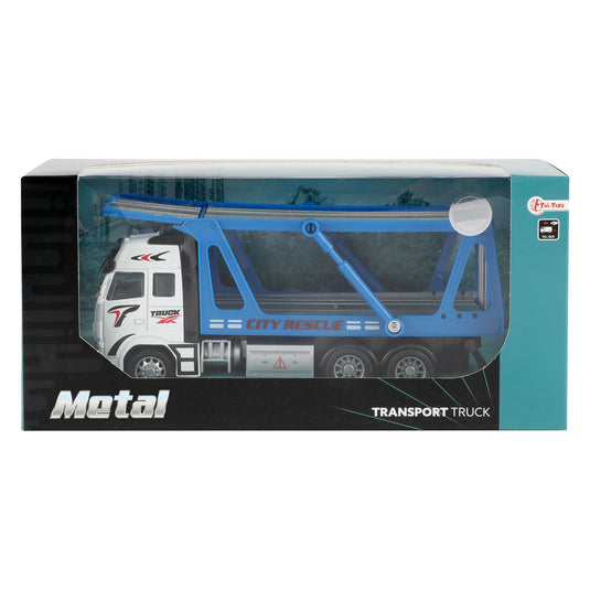 Toi-toys metal pull back auto transporter 1:38