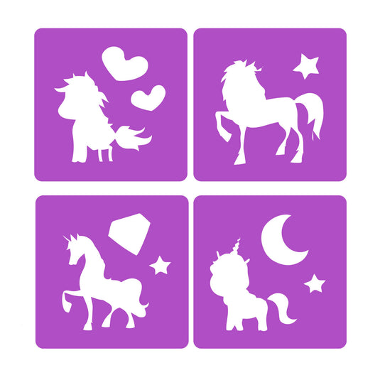 Toi-toys toi toys dream horse eenhoorn stoepkrijtset met 4 sjablonen