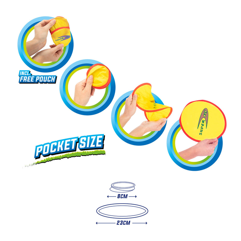 Afbeelding laden in galerijviewer, Toi-toys toi toys air opvouwbare frisbee 'pocket' +hoesje
