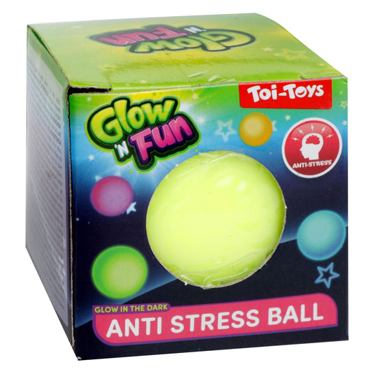 Toi-toys glow n fun anti stressbal glow in the dark