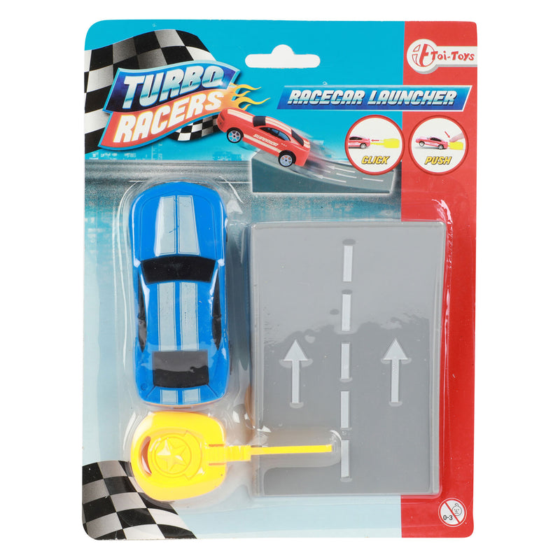 Afbeelding laden in galerijviewer, Turbo racers afschiet rallyauto met schans
