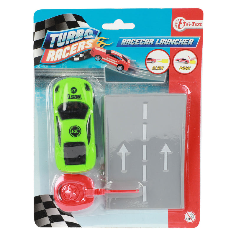 Afbeelding laden in galerijviewer, Turbo racers afschiet rallyauto met schans
