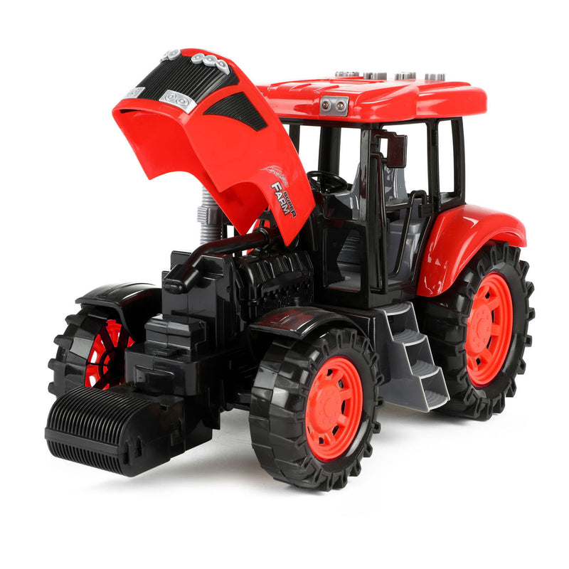 Load image into Gallery viewer, Toi-toys tractor groot met licht en geluid rood
