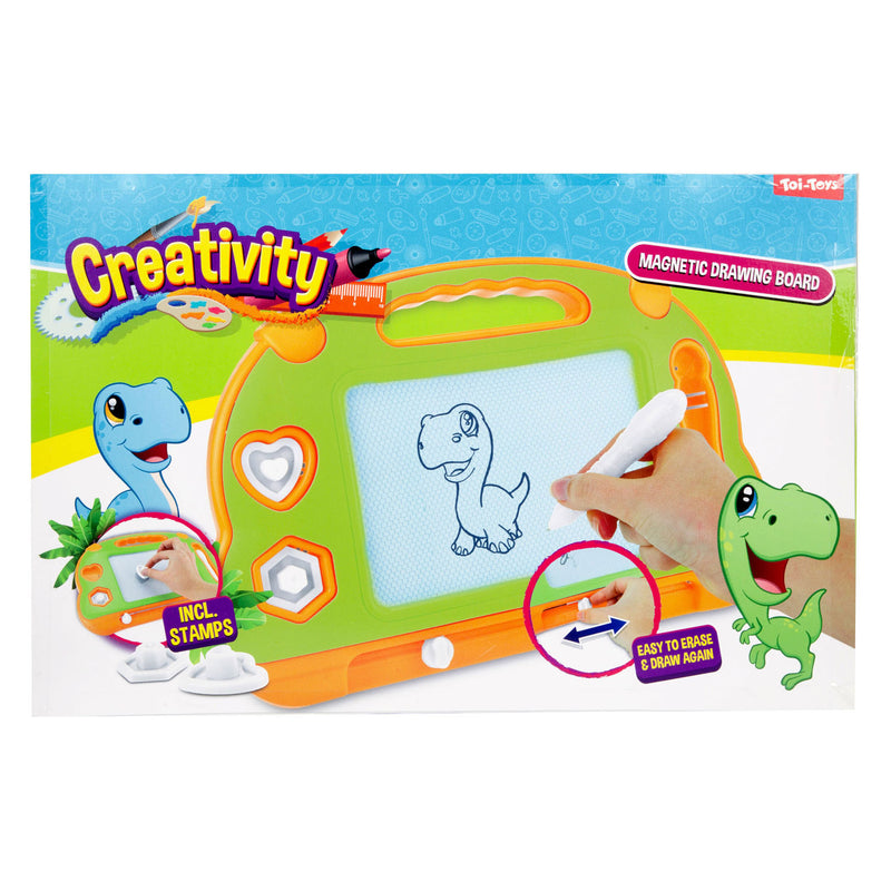 Afbeelding laden in galerijviewer, Toi-toys creativity magnetisch tekenbord met pen en vormen
