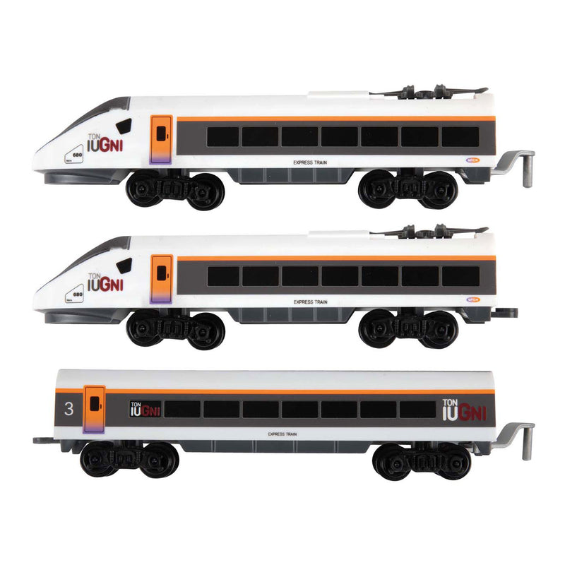 Afbeelding laden in galerijviewer, Toi-toys treinset elektrische high speed rails, 15dlg.
