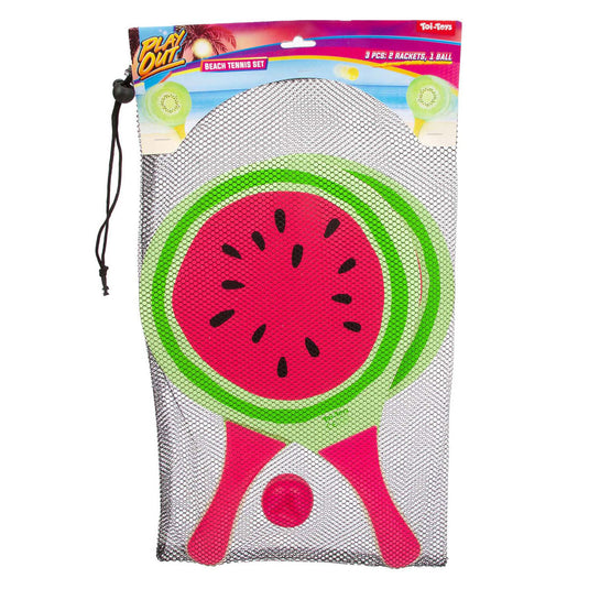Toi-toys strand tennisset fruit, 3dlg.