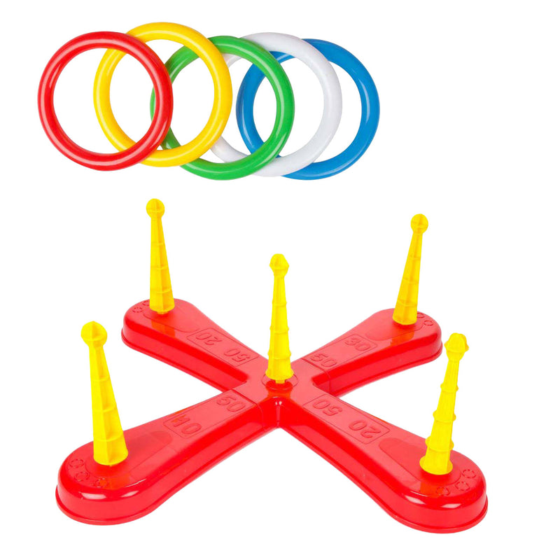 Afbeelding laden in galerijviewer, Toi-toys play out ringwerpspel met 5 ringen
