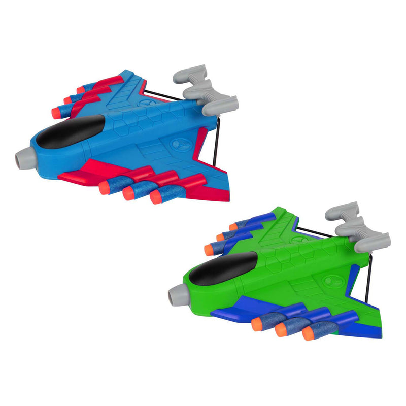 Load image into Gallery viewer, Toi-toys play out vliegtuig shooter met 16 foam pijlen
