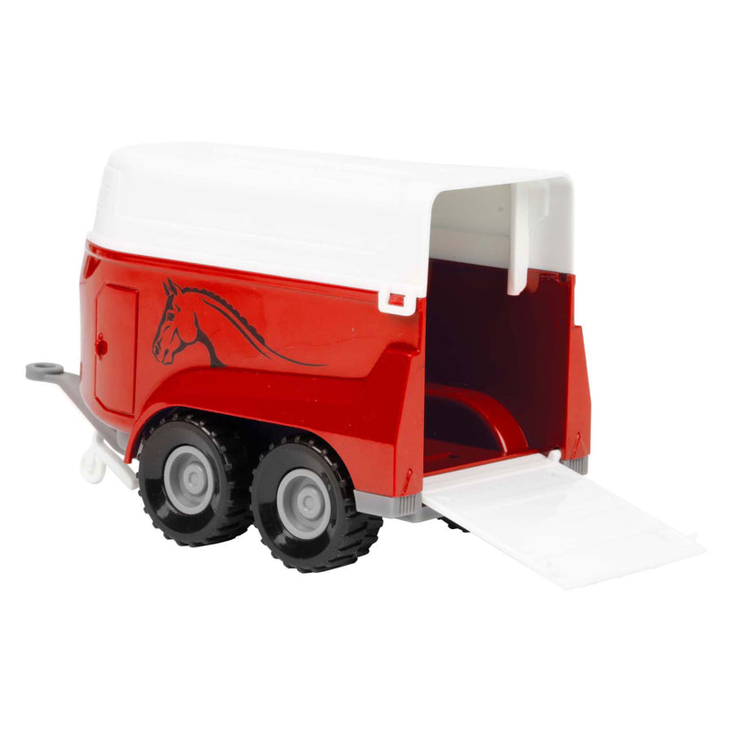 Load image into Gallery viewer, Toi-toys ackers ville tractor en trailer met licht en geluid, 10cm

