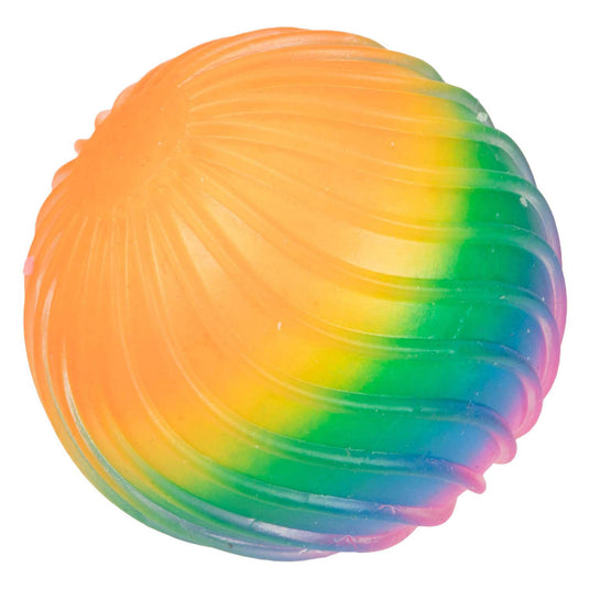 Toi-toys toi toys fun textuurknijpbal rainbow ribbing foam 7cm