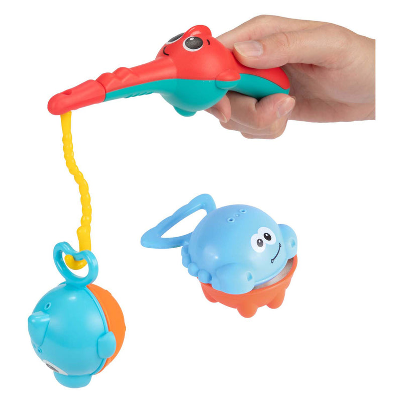 Load image into Gallery viewer, Toi-toys little stars badspeelgoed vishengel met 3 vissen, 4dlg.
