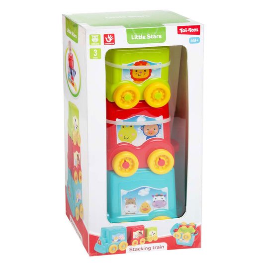 Toi-toys little stars baby stapeltoren trein, 3dlg.