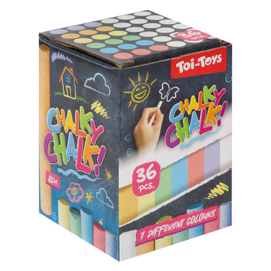 Toi-toys schoolbordkrijt, 36st.