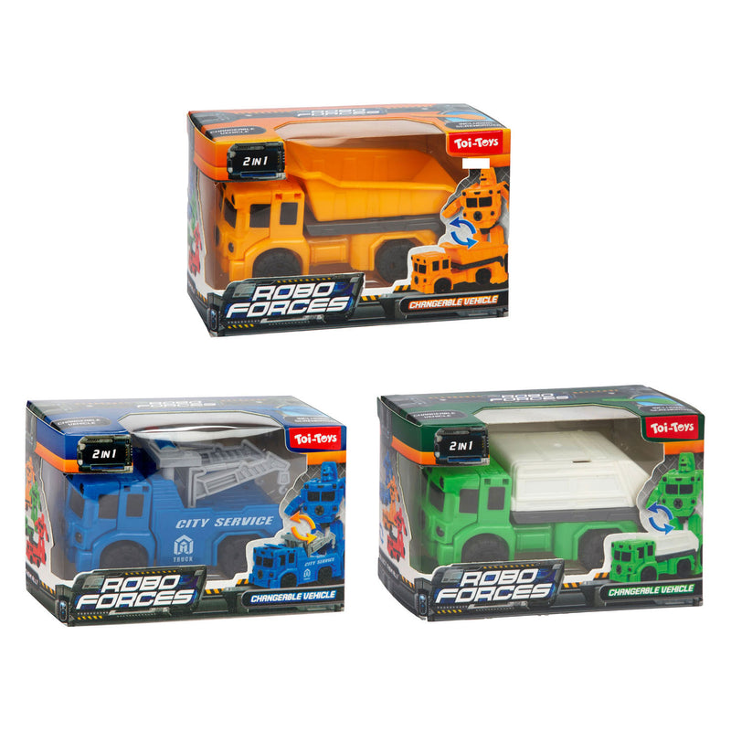 Laden Sie das Bild in Galerie -Viewer, Toi-toys roboforces mini truck - 2in1
