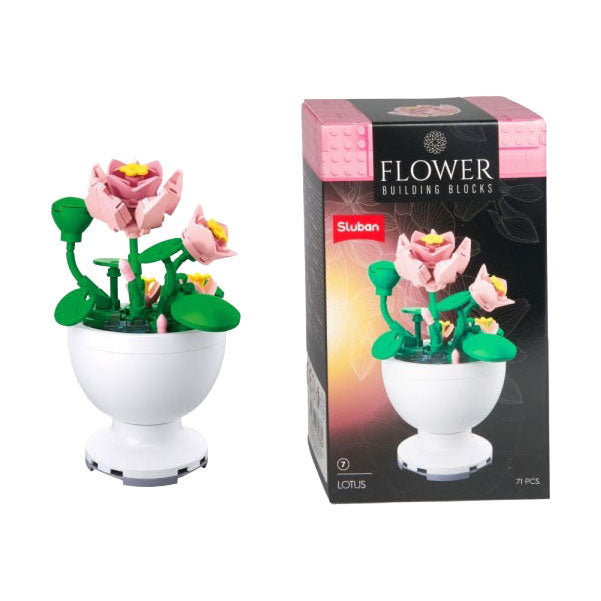 ギャラリービューアに画像をロードする, Sluban bouwstenen bloemen bouwset kleurrijk speelgoed voor kinderen.
