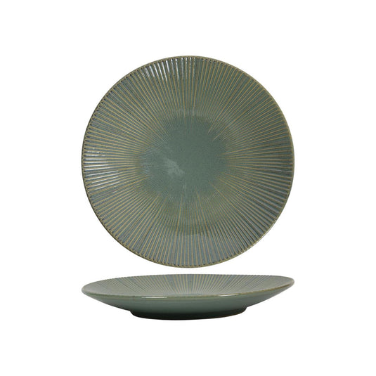 Ontbijtbord lines ocean blauwgroen ø21cm