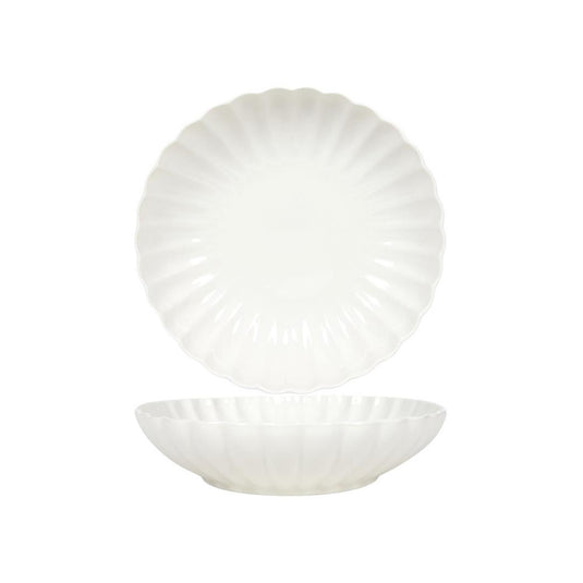 Svenska living diepbord ø20cm flower off white 6st
