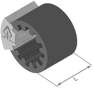 Herth+buss speciale bevestiging clipfixbasic clipfix spacer h+b inner-d=12,5mm,l=30mm