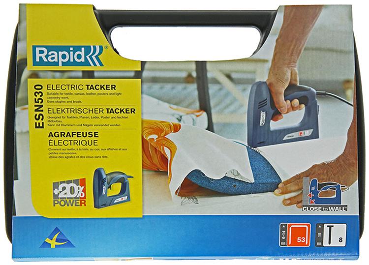 Afbeelding laden in galerijviewer, Rapid 1040307 - elektrische tacker type esn530 koffer | 1 stuks
