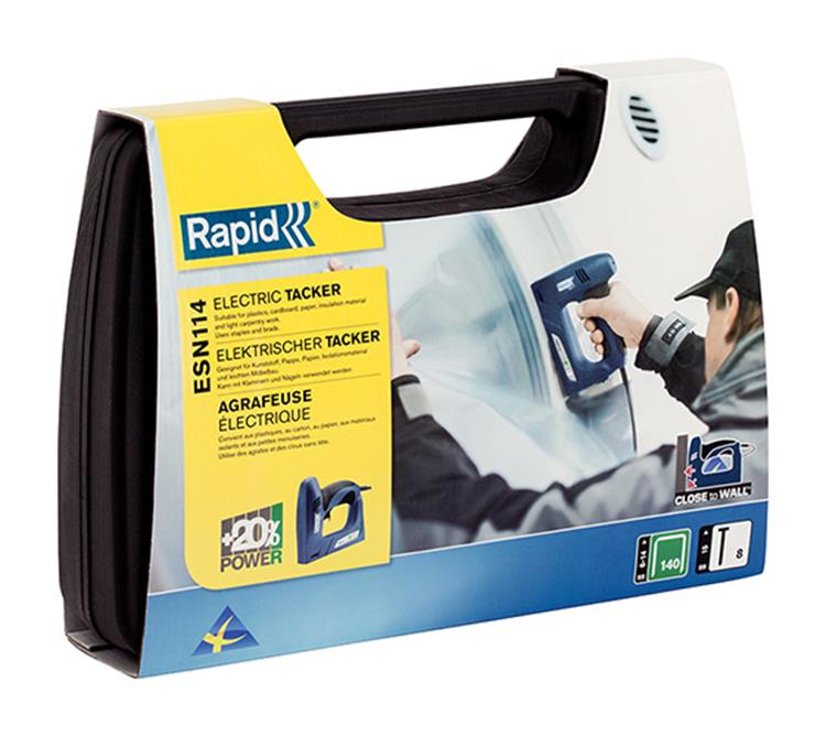 Afbeelding laden in galerijviewer, Rapid 1009553 - elektrisch nietapparaat esn114koffer | 1 stuks
