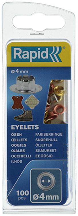 Rapid 1009443 - oogjes e3 - 4mm, 100 pcs | 5 stuks