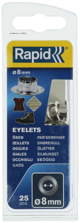 Afbeelding laden in galerijviewer, Rapid 1009445 - oogjes e2 - 8mm, 25 pcs | 5 stuks
