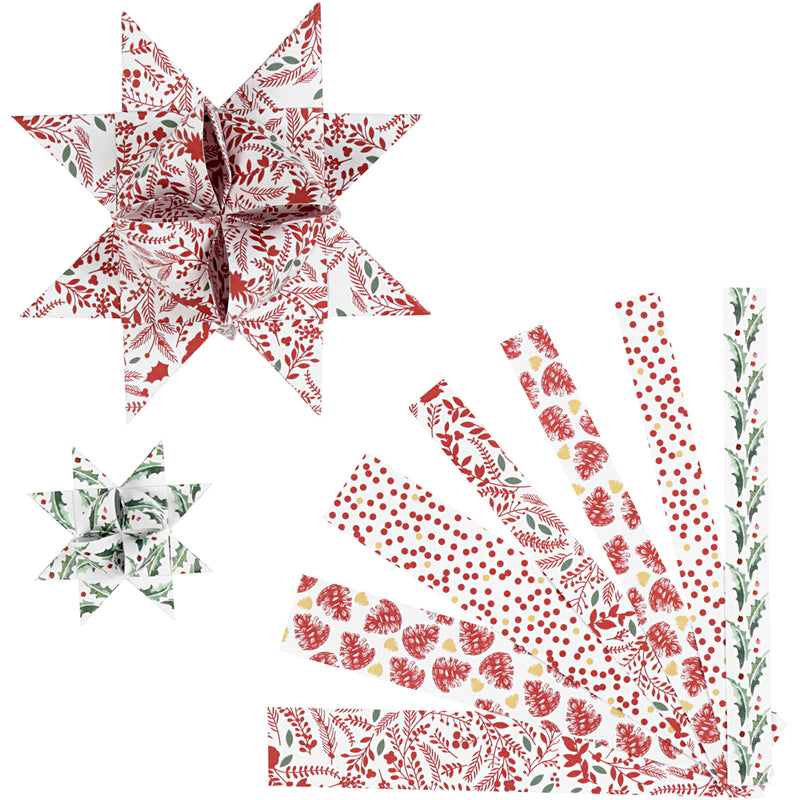Load image into Gallery viewer, Https: www.cchobby.nl papieren-vlechtstroken-l-44-78-cm-b-15-25-mm-d-6-5-11-5-cm-rood-wit-48-stroken-1-doos
