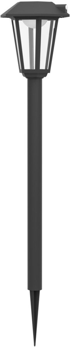 Eglo prietta solar priklamp buiten - sensor - oplaadbaar - led - 87.7 cm - zwart