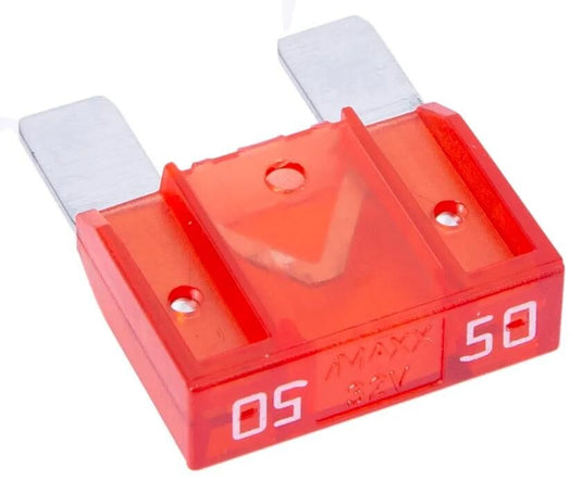 Dresselhaus flachstecksicherung maxi flat fuse maxi 50a 1 piece red