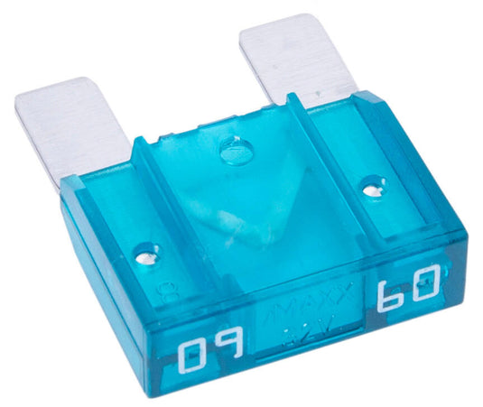 Dresselhaus zekering bananenstekker maxi flat fuse maxi 60a 1 piece light blue