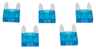 Dresselhaus flachsteckersicherung mini flat fuse mini 15a light blue 5 pcs.