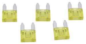 Dresselhaus flachsteckersicherung mini flat fuse mini 20a yellow 5 pcs.
