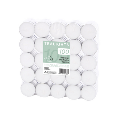 1063684 - theelicht 100 stuks 4u shrink | 10 stuks