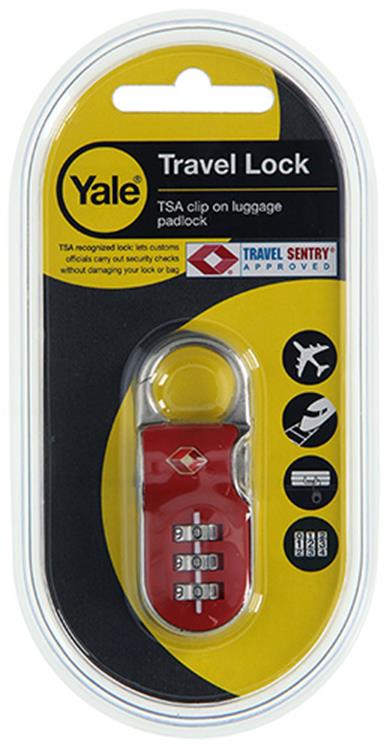 Afbeelding laden in galerijviewer, Yale 1018560 - hangslot tsa clip-on rood 1st standard security | 6 stuks
