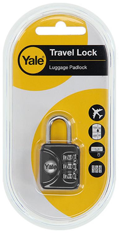 Afbeelding laden in galerijviewer, Yale 1018566 - bagage-cijferhangslot grijs yp1 28 121 1g 28mm | 6 stuks
