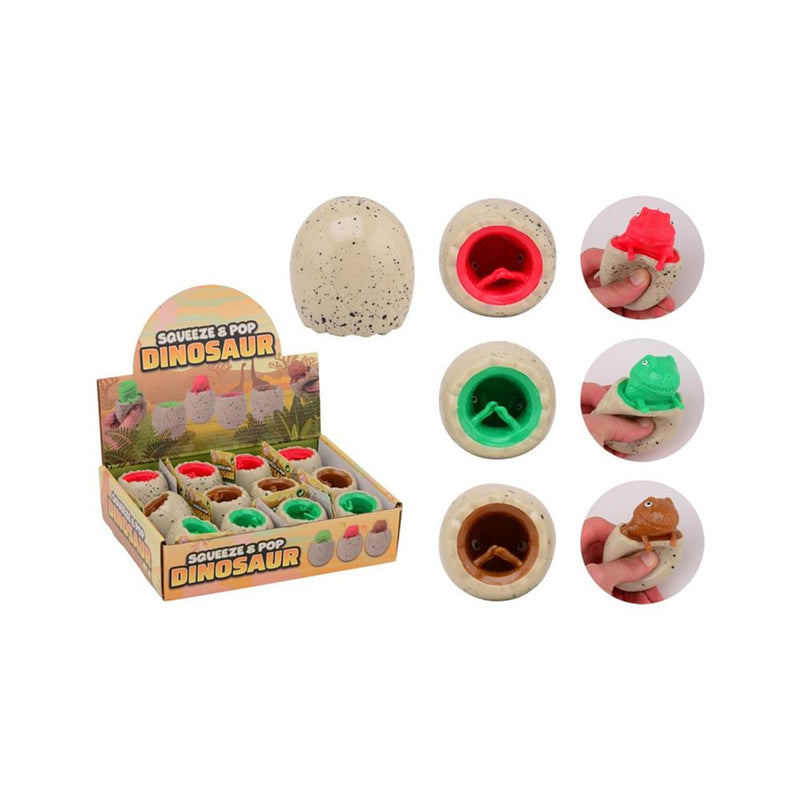 Load image into Gallery viewer, Johntoy john toy squeeze pop dino

