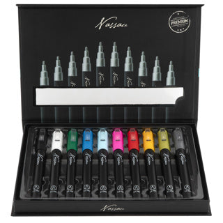 Load image into Gallery viewer, Stiften acrylic markers 10 stuks 25x15x2 cm | 2 stuks
