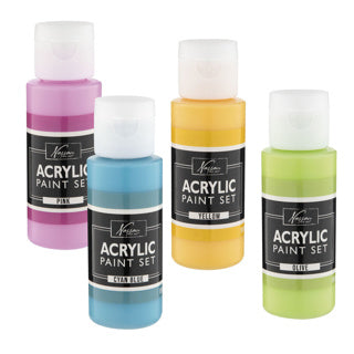 Load image into Gallery viewer, Plakkaatverf acrylic set compleet 24x59ml+12 kwasten
