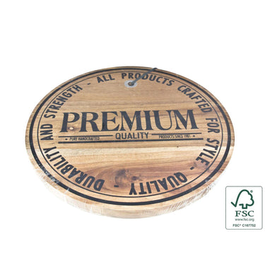 Houten serveerplank ã˜28x1,8cm