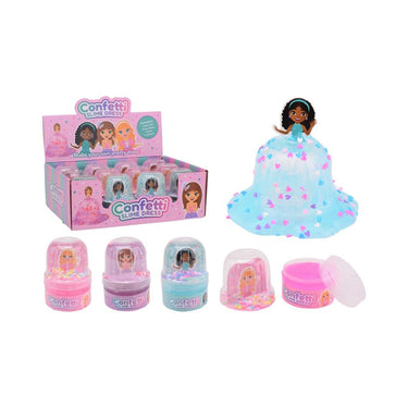 Johntoy john toy glitterjurk slijmfiguur 7x7x10cm
