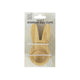 Eierdop bunny bamboe set a 2 5x9,8x2,1cm