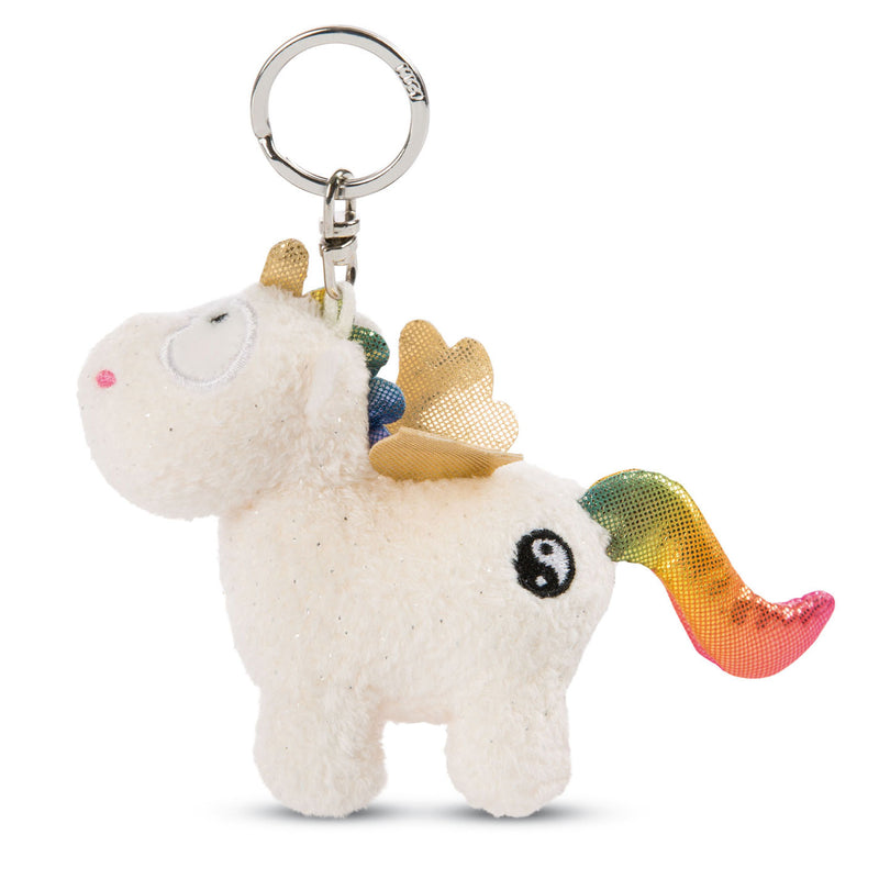 Load image into Gallery viewer, Nici Pluchen Sleutelhanger Eenhoorn Regenboog Yang, 10cm
