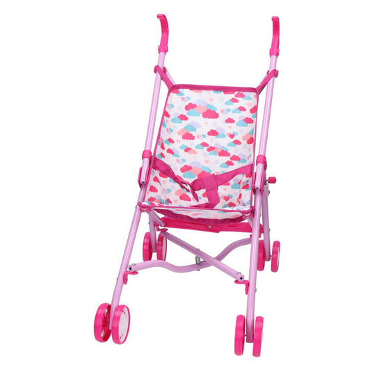 Jono toys poppenbuggy wolken - roze