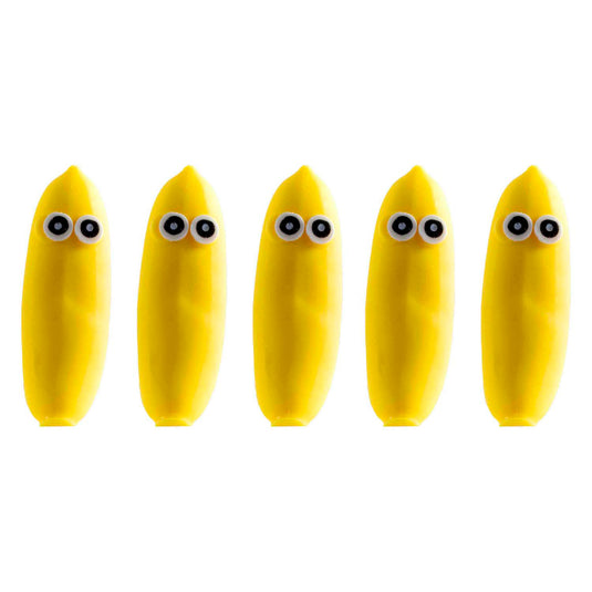 Jono toys squeeze funny bananas anti-stress stretch knijpfiguur, 12st.