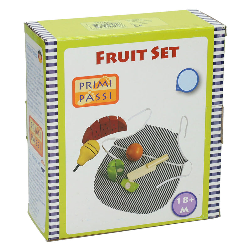 Laden Sie das Bild in Galerie -Viewer, Primi passi - houten snijfruit set met schort
