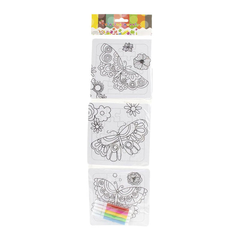Laden Sie das Bild in Galerie -Viewer, Jono toys kleur je eigen puzzeltjes- 3 puzzeltjes + 5 stiften
