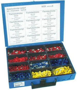 Dresselhaus assortiment kabelconnectoren sort.cable connectors isol. flat plug-in